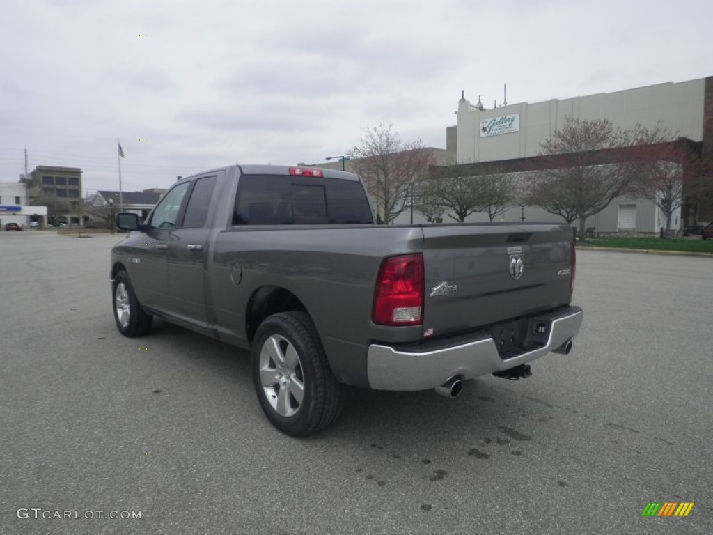 2010 Ram 1500 Big Horn Quad Cab 4x4 - Mineral Gray Metallic / Dark Slate Gray photo #2