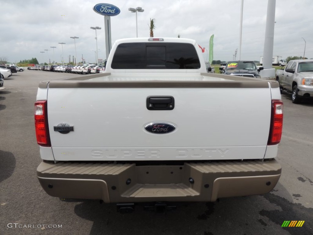 2012 F350 Super Duty King Ranch Crew Cab 4x4 Dually - Oxford White / Chaparral Leather photo #3