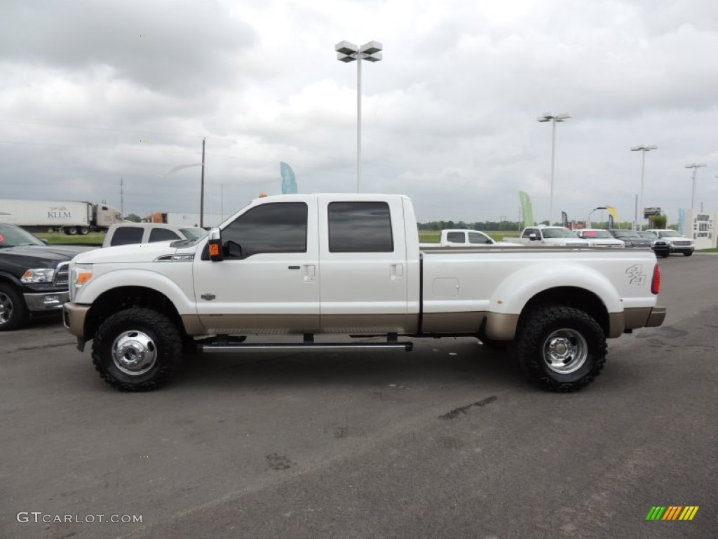 Oxford White 2012 Ford F350 Super Duty King Ranch Crew Cab 4x4 Dually Exterior Photo #79823816