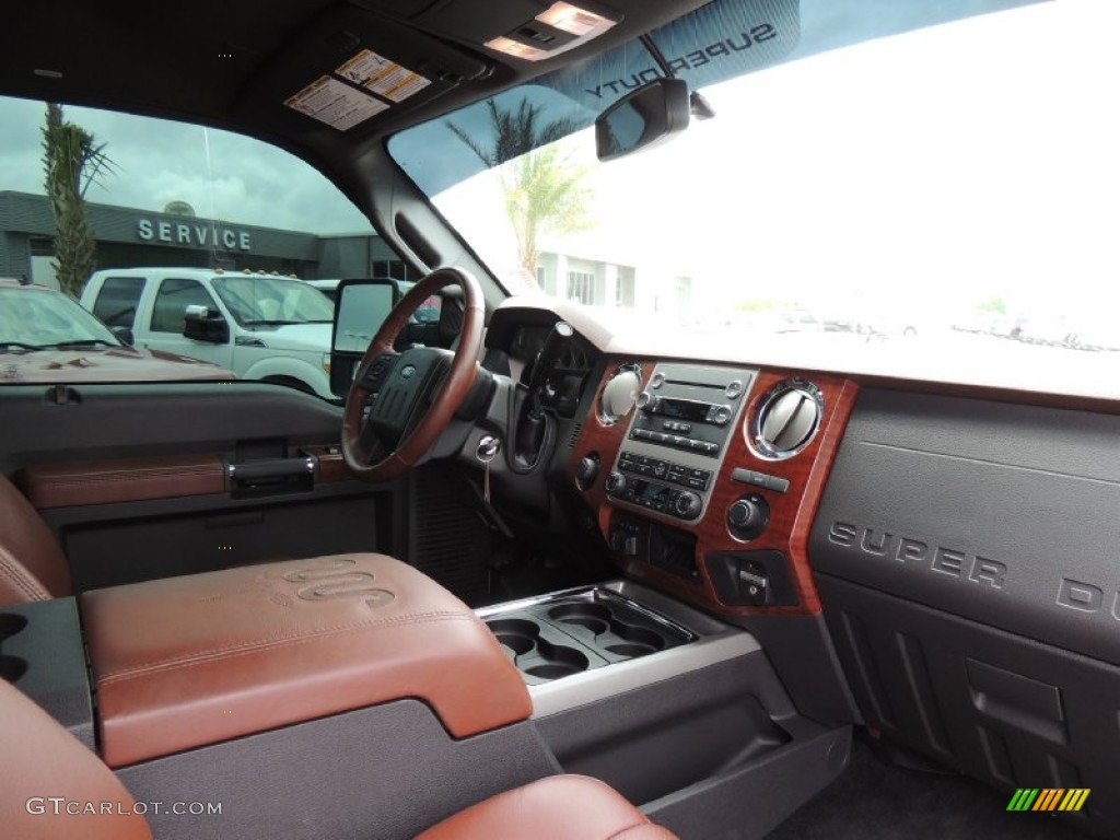 2012 F350 Super Duty King Ranch Crew Cab 4x4 Dually - Oxford White / Chaparral Leather photo #6