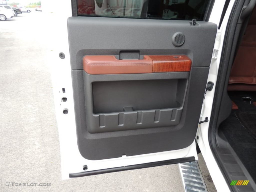 2012 F350 Super Duty King Ranch Crew Cab 4x4 Dually - Oxford White / Chaparral Leather photo #11