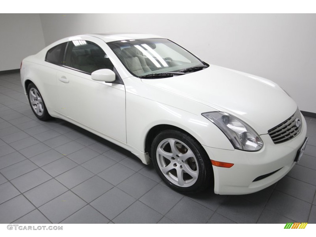 2004 G 35 Coupe - Ivory White Pearl / Willow photo #8