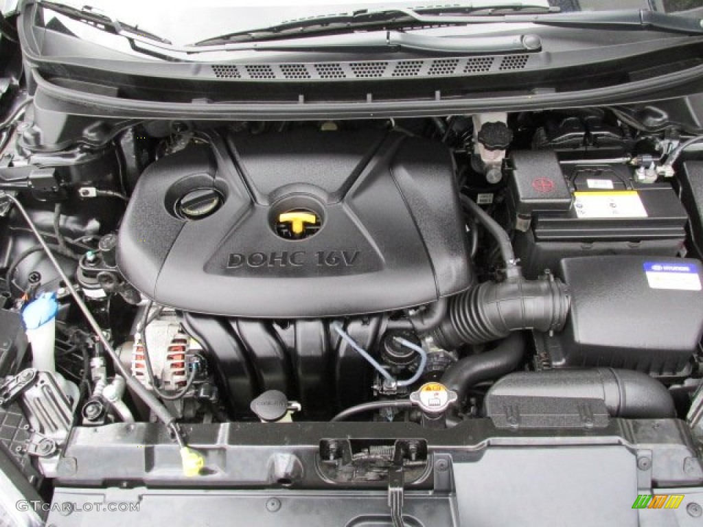 2012 Elantra GLS - Midnight Black / Gray photo #11