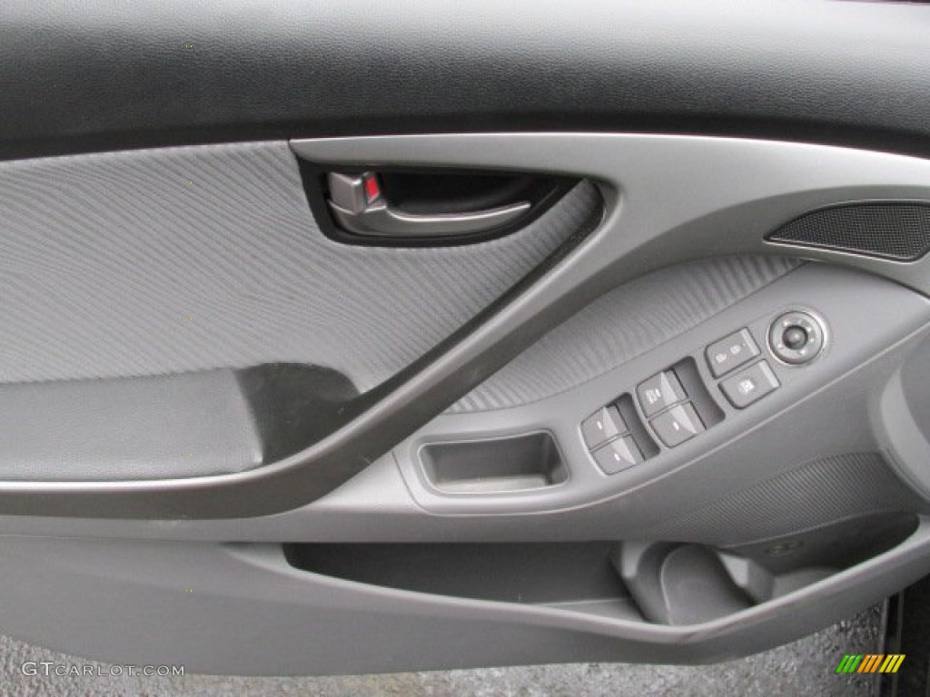 2012 Elantra GLS - Midnight Black / Gray photo #15