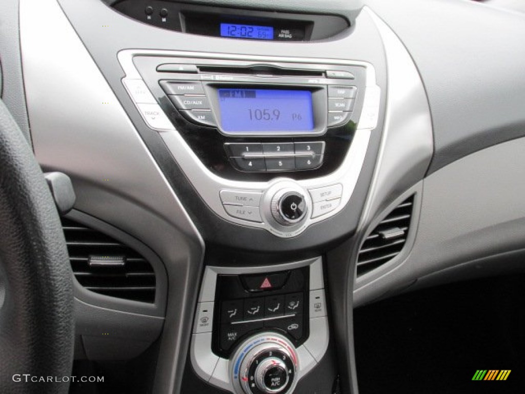 2012 Elantra GLS - Midnight Black / Gray photo #16