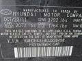2012 Midnight Black Hyundai Elantra GLS  photo #24