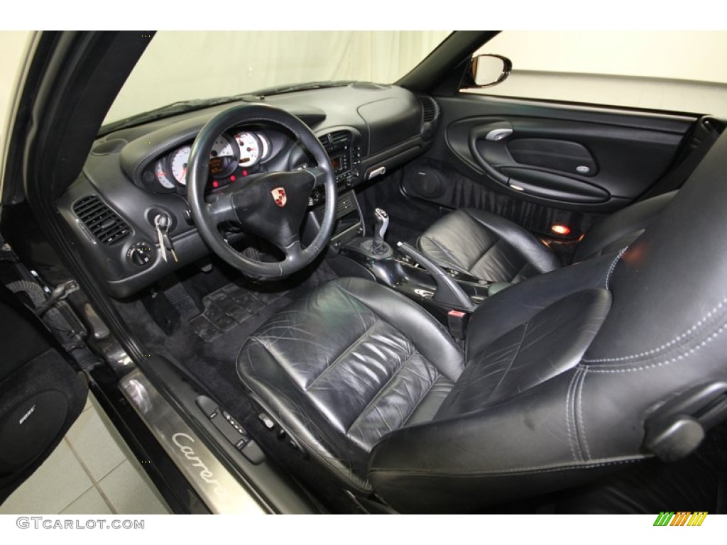 Black Interior 2005 Porsche 911 Carrera Cabriolet Photo #79824809