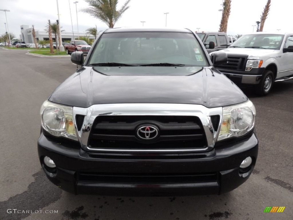 2008 Tacoma V6 SR5 PreRunner Double Cab - Black Sand Pearl / Taupe photo #2