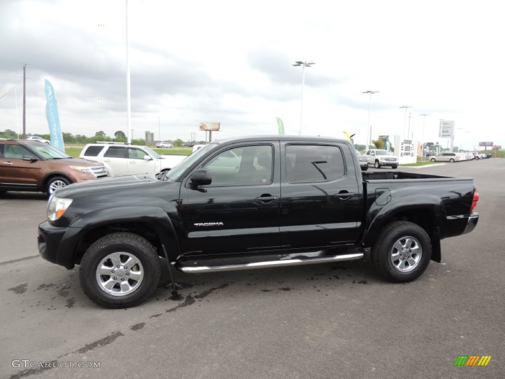 2008 Tacoma V6 SR5 PreRunner Double Cab - Black Sand Pearl / Taupe photo #5