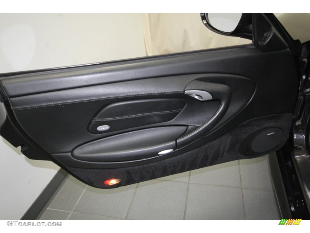 2005 Porsche 911 Carrera Cabriolet Black Door Panel Photo #79825073