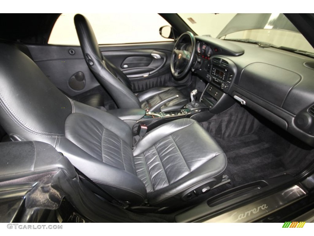 Black Interior 2005 Porsche 911 Carrera Cabriolet Photo #79825345