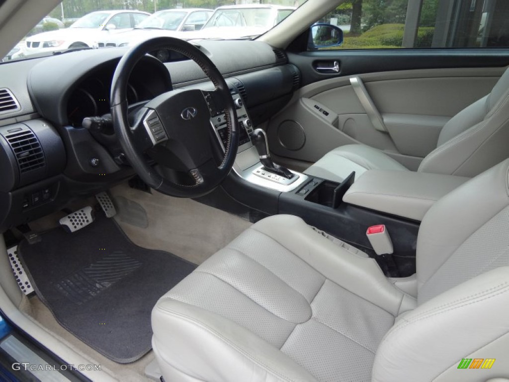 Stone Gray Interior 2007 Infiniti G 35 Coupe Photo #79826330
