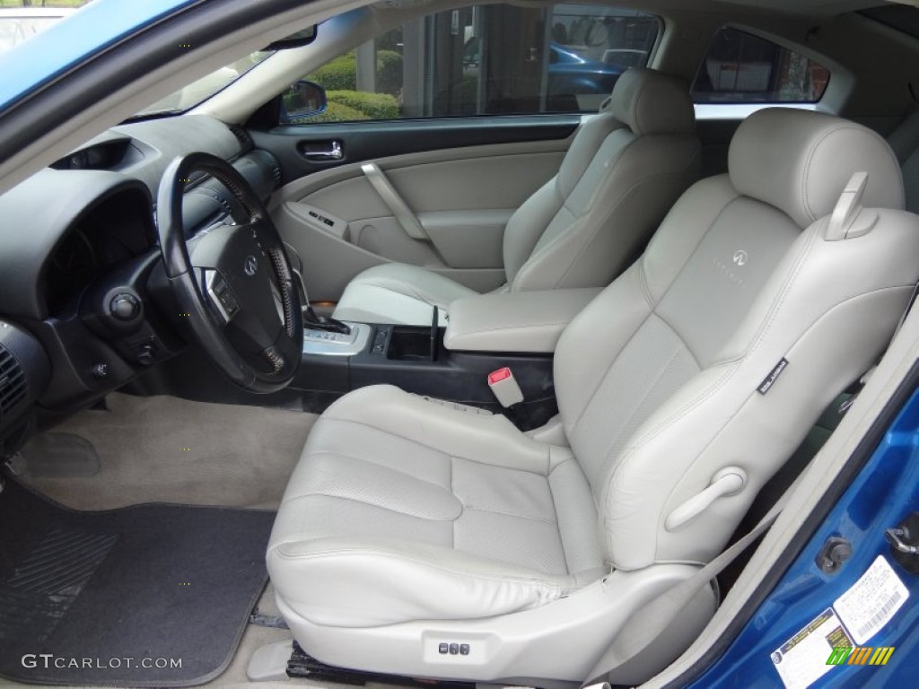 Stone Gray Interior 2007 Infiniti G 35 Coupe Photo #79826569