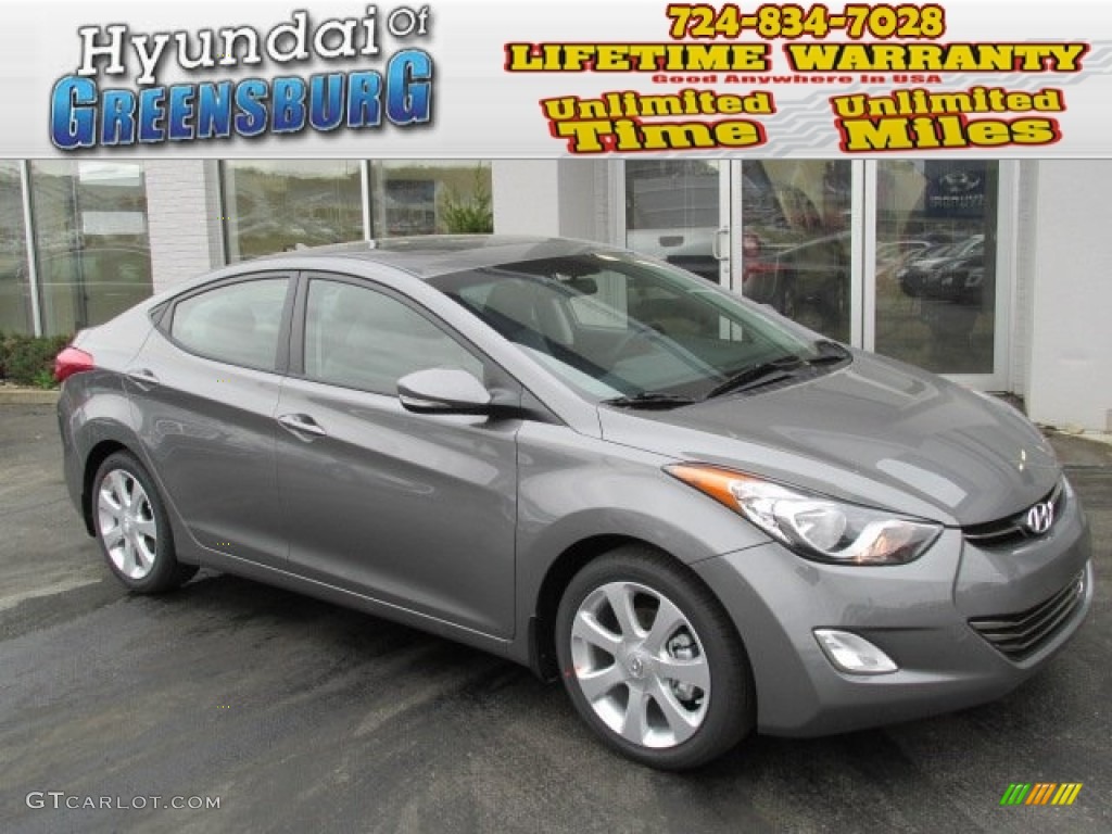 2013 Elantra Limited - Harbor Gray Metallic / Gray photo #1