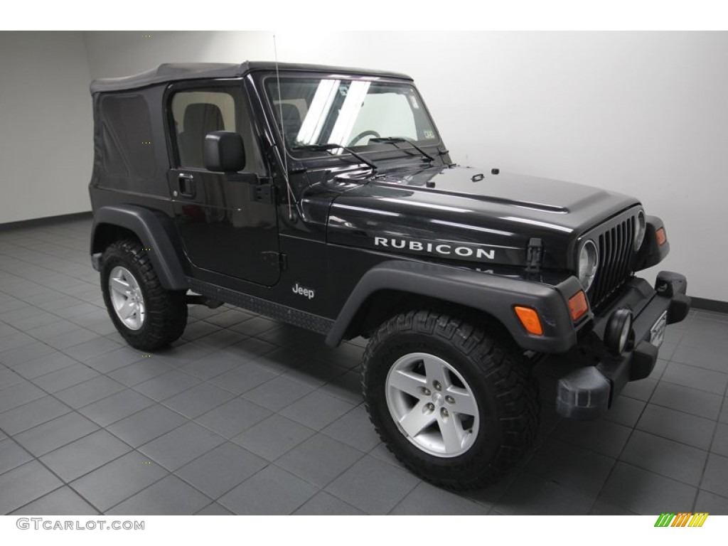 2005 Wrangler Rubicon 4x4 - Black / Dark Slate Gray photo #8