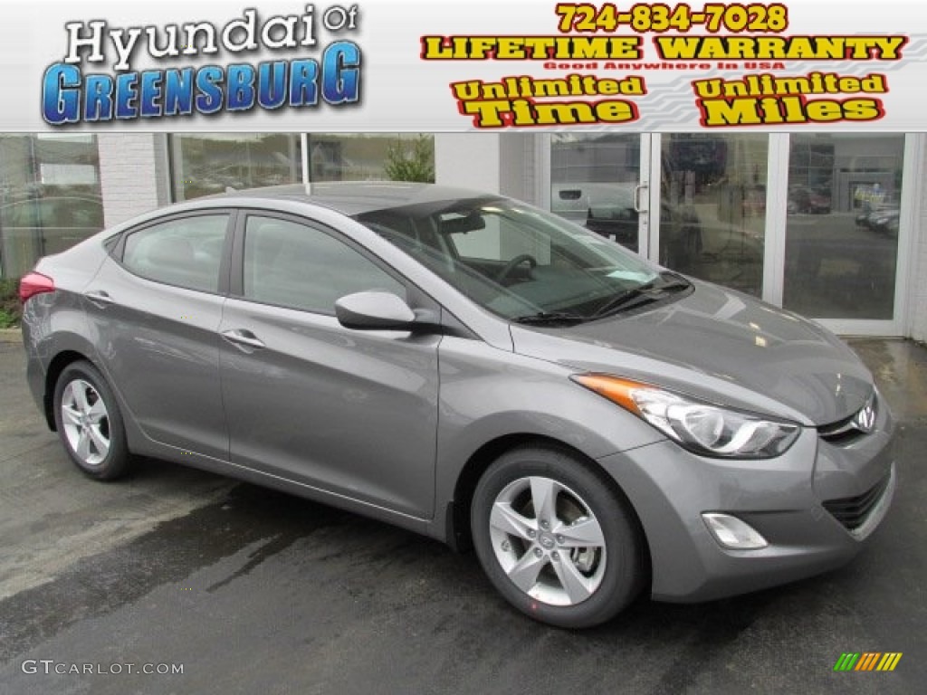 2013 Elantra GLS - Harbor Gray Metallic / Gray photo #1