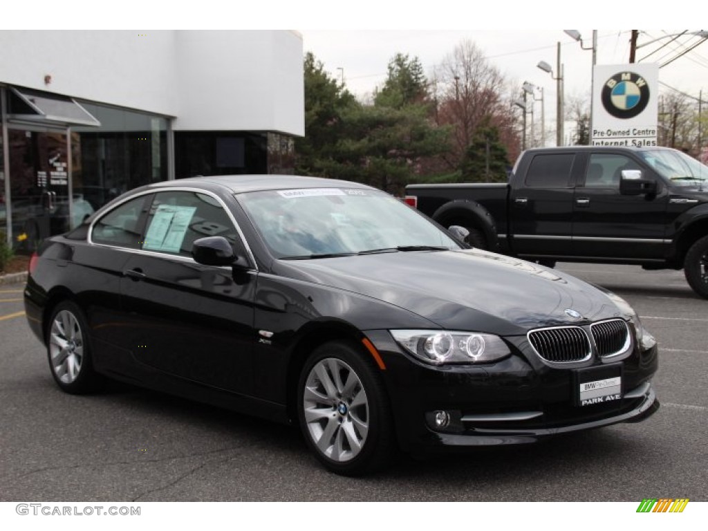 2012 3 Series 328i xDrive Coupe - Black Sapphire Metallic / Black photo #3