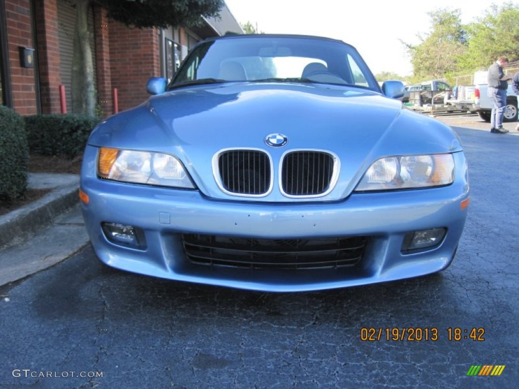 1997 Z3 2.8 Roadster - Atlanta Blue Metallic / Beige photo #2