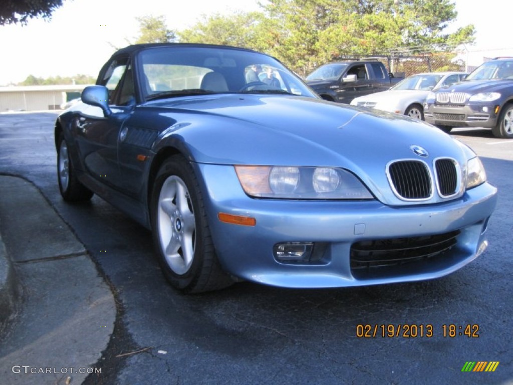 1997 Z3 2.8 Roadster - Atlanta Blue Metallic / Beige photo #3