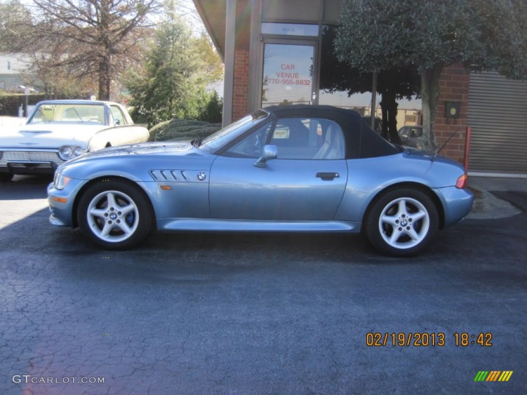 1997 Z3 2.8 Roadster - Atlanta Blue Metallic / Beige photo #4