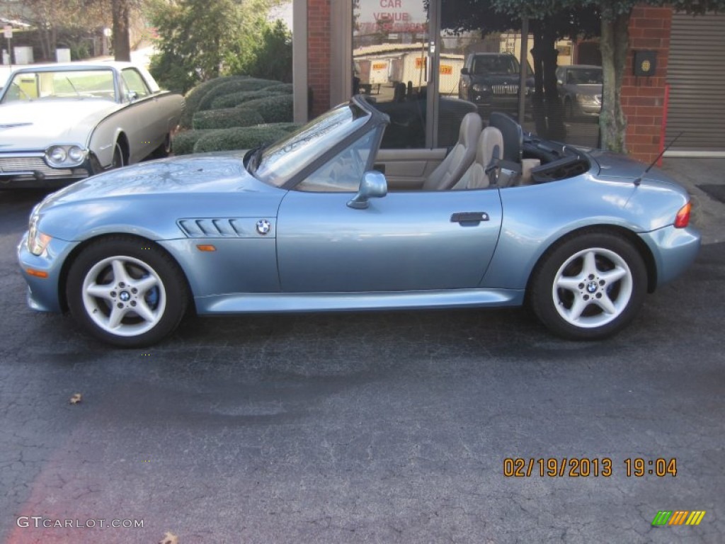 1997 Z3 2.8 Roadster - Atlanta Blue Metallic / Beige photo #10
