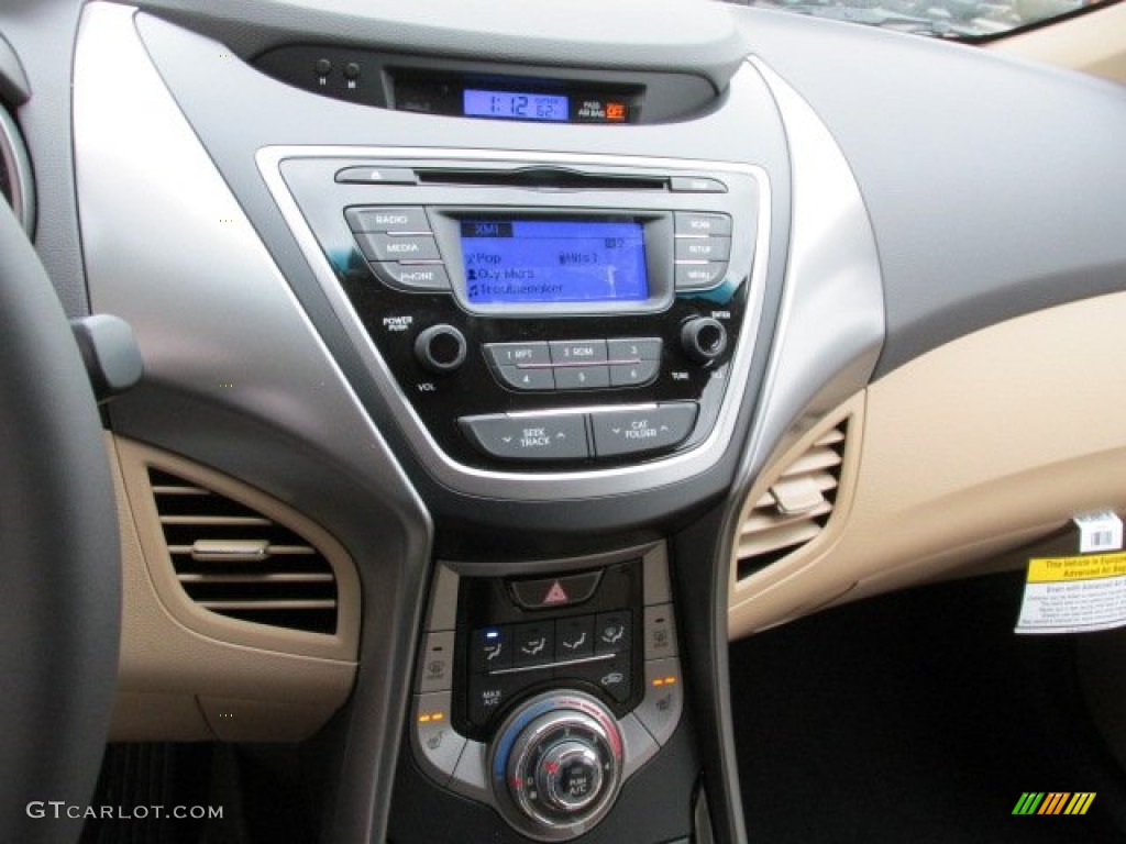 2013 Elantra Limited - Sparkling Ruby / Beige photo #8
