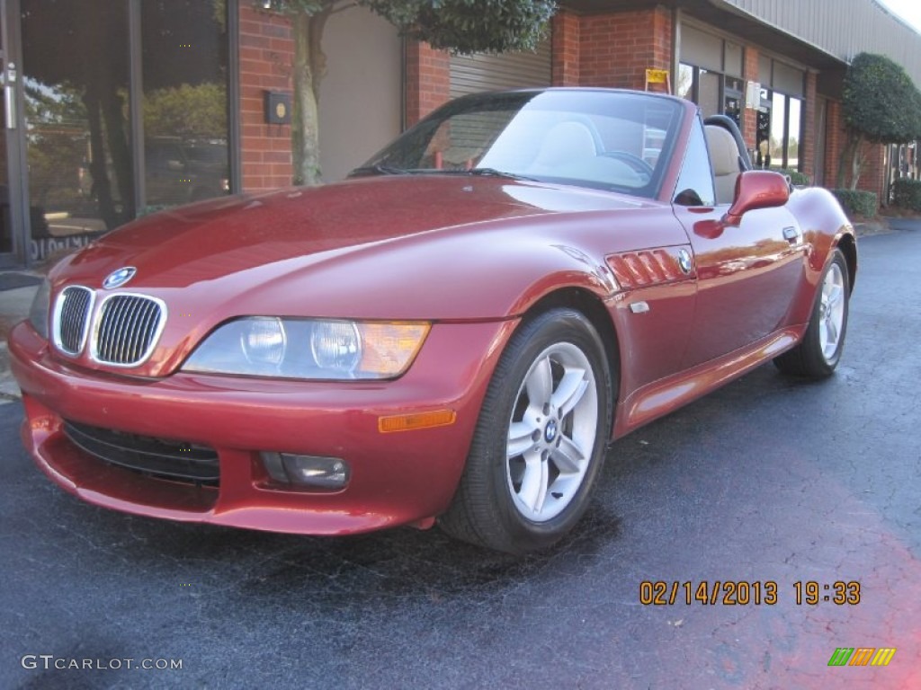 2000 Z3 2.3 Roadster - Siena Red Metallic / Beige photo #14