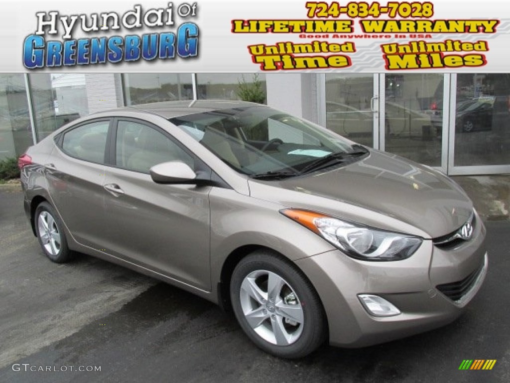 2013 Elantra GLS - Desert Bronze / Beige photo #1
