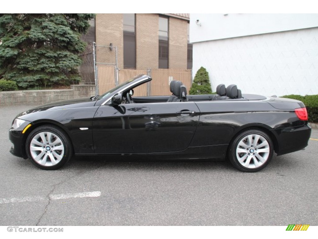 2011 3 Series 328i Convertible - Black Sapphire Metallic / Black photo #8