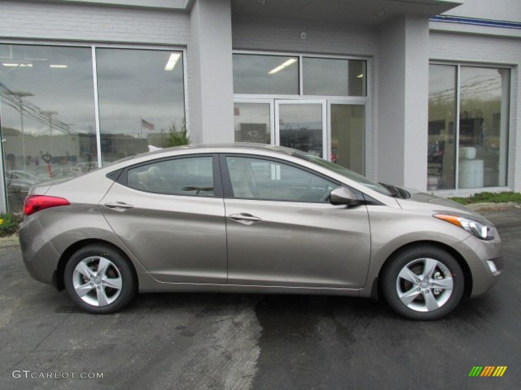 2013 Elantra GLS - Desert Bronze / Beige photo #2