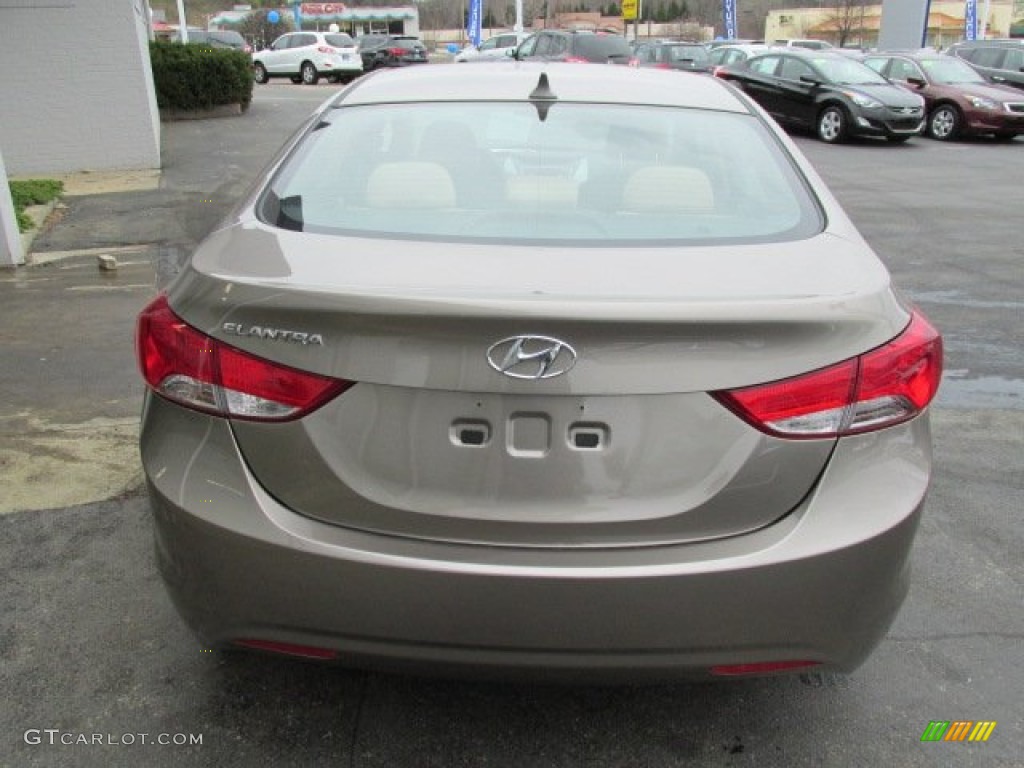 2013 Elantra GLS - Desert Bronze / Beige photo #4
