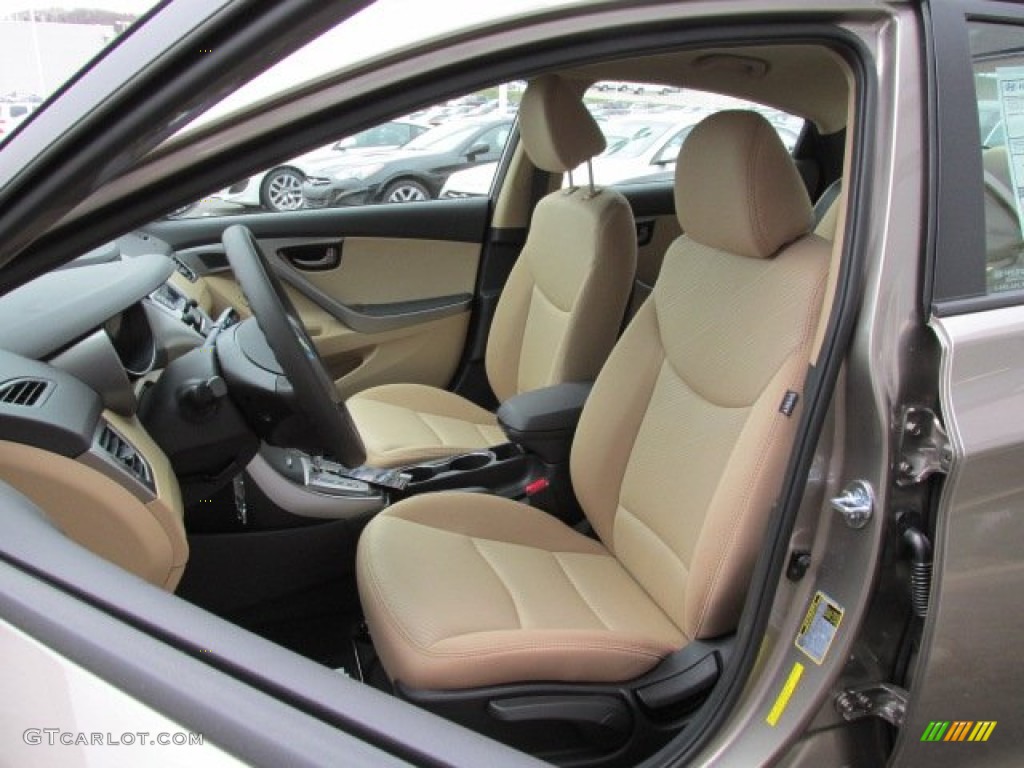 2013 Elantra GLS - Desert Bronze / Beige photo #6