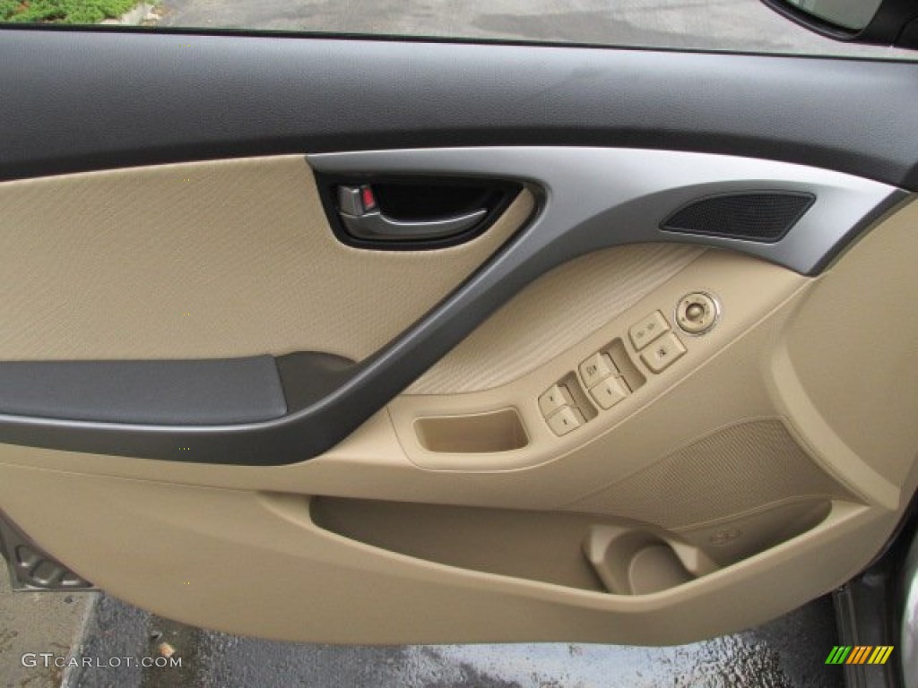 2013 Elantra GLS - Desert Bronze / Beige photo #7