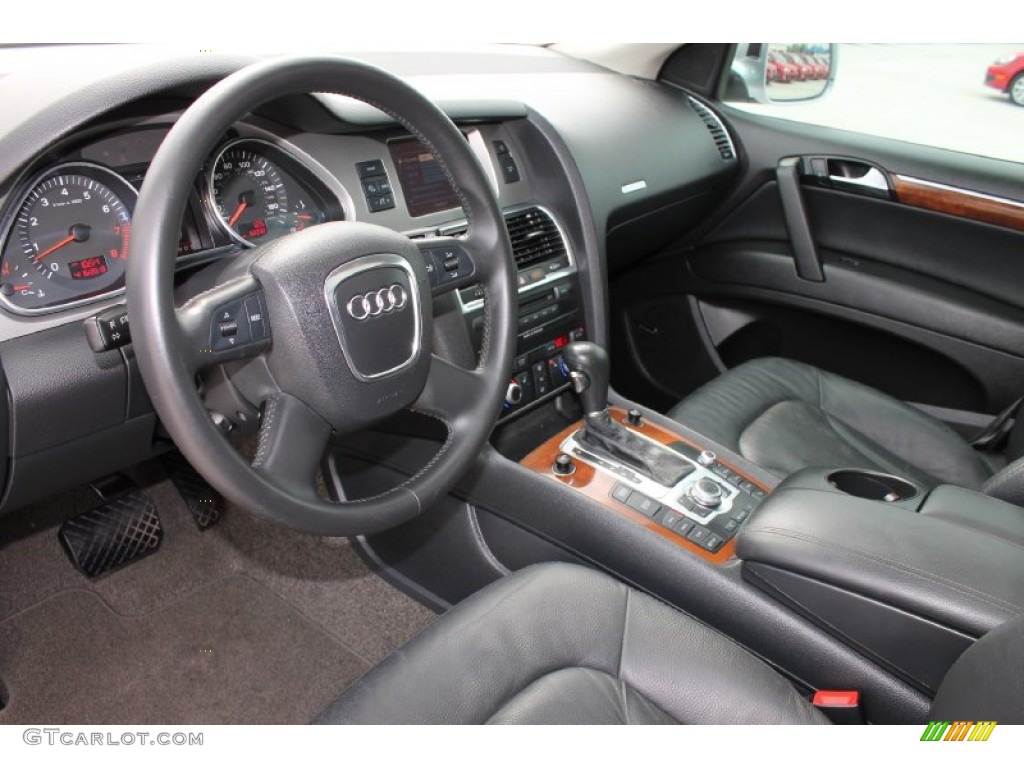 Black Interior 2007 Audi Q7 4.2 Premium quattro Photo #79830583
