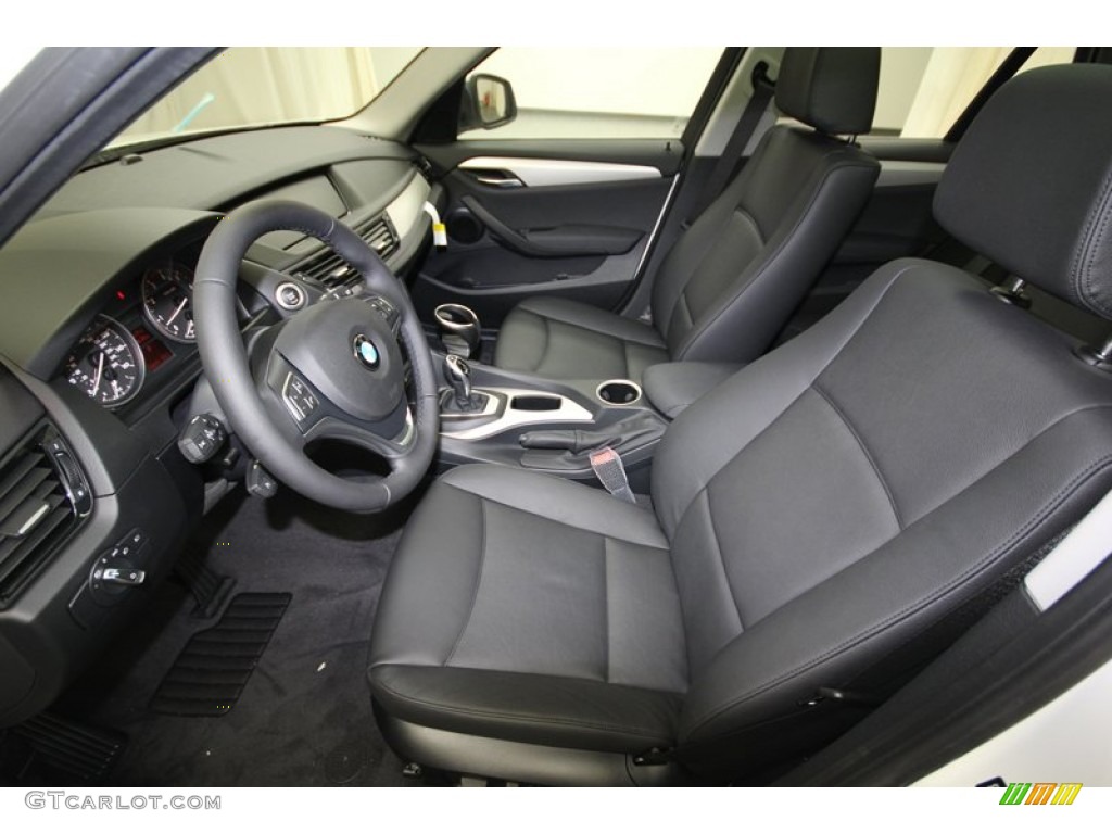 Black Interior 2014 BMW X1 sDrive28i Photo #79830655