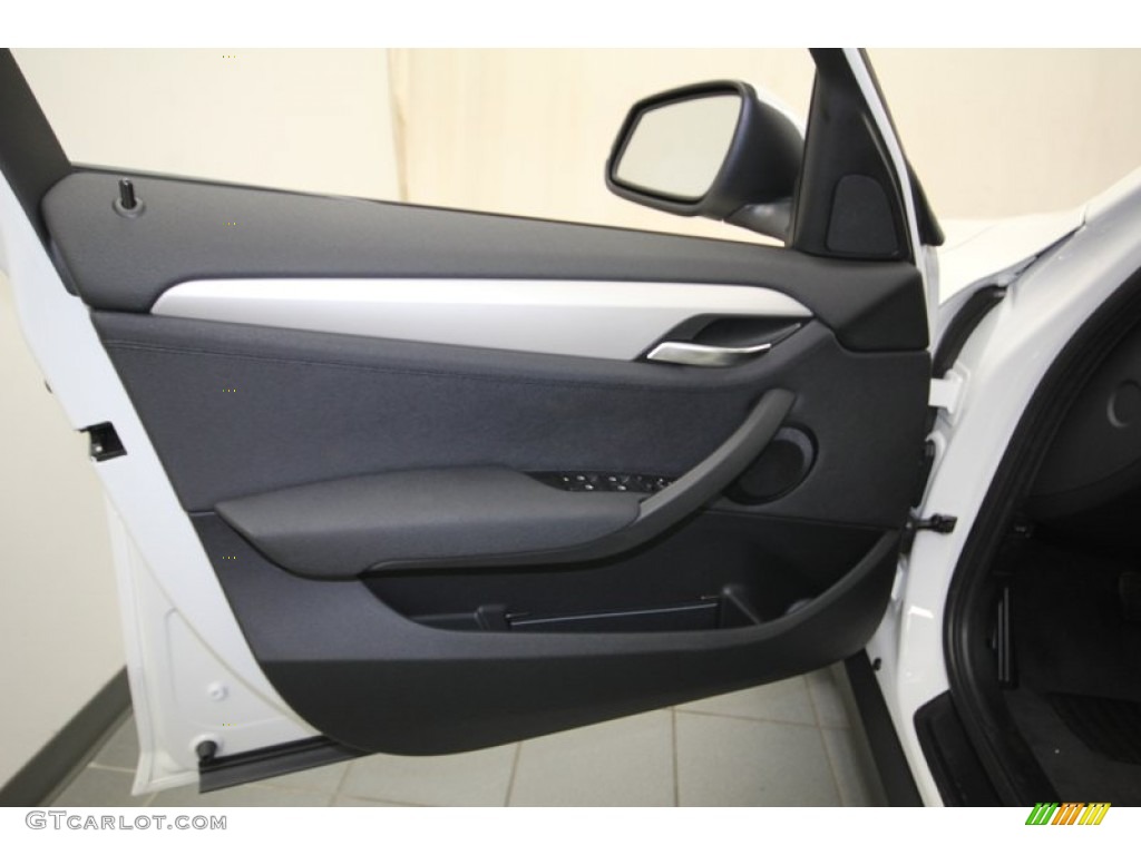 2014 BMW X1 sDrive28i Black Door Panel Photo #79830865