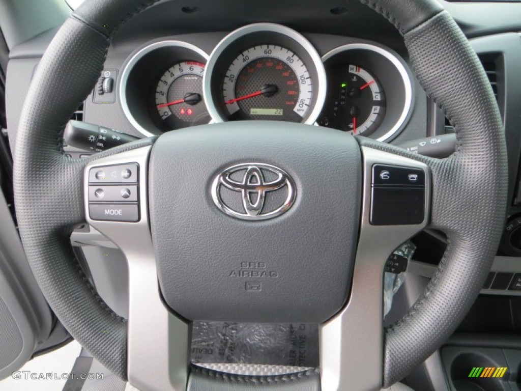 2013 Toyota Tacoma Double Cab Graphite Steering Wheel Photo #79831789