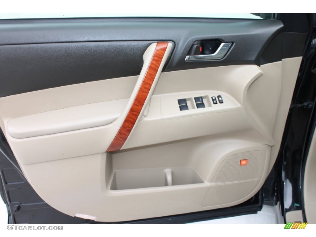 2008 Toyota Highlander Limited Sand Beige Door Panel Photo #79831935
