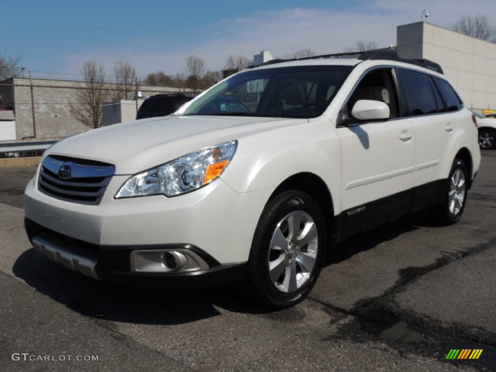 2011 Outback 3.6R Limited Wagon - Satin White Pearl / Warm Ivory photo #1