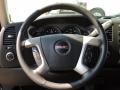 Ebony 2011 GMC Sierra 1500 SLE Extended Cab 4x4 Steering Wheel