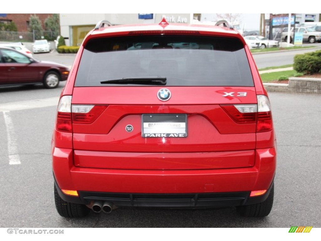 2007 X3 3.0si - Crimson Red / Sand Beige photo #6