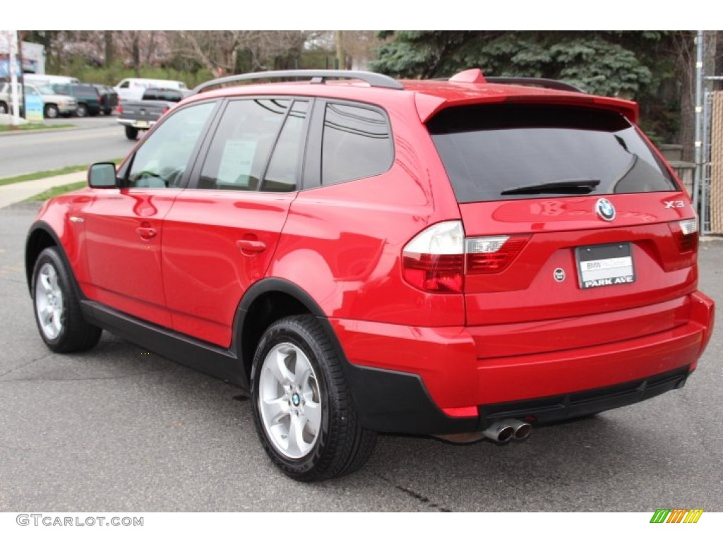 2007 X3 3.0si - Crimson Red / Sand Beige photo #7