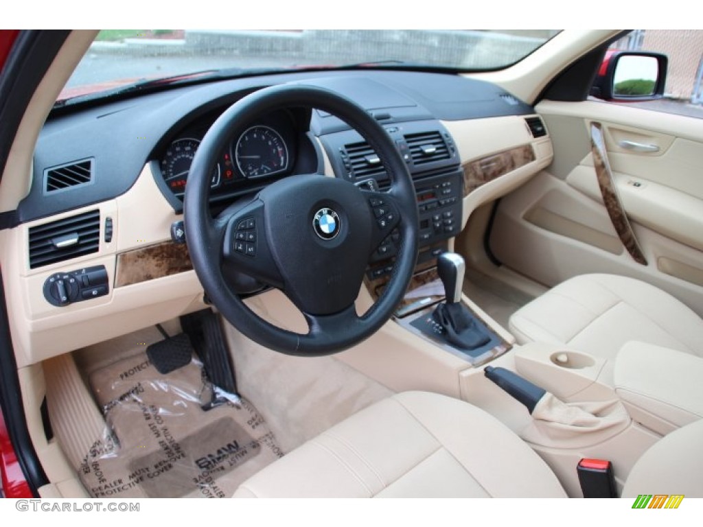2007 X3 3.0si - Crimson Red / Sand Beige photo #10