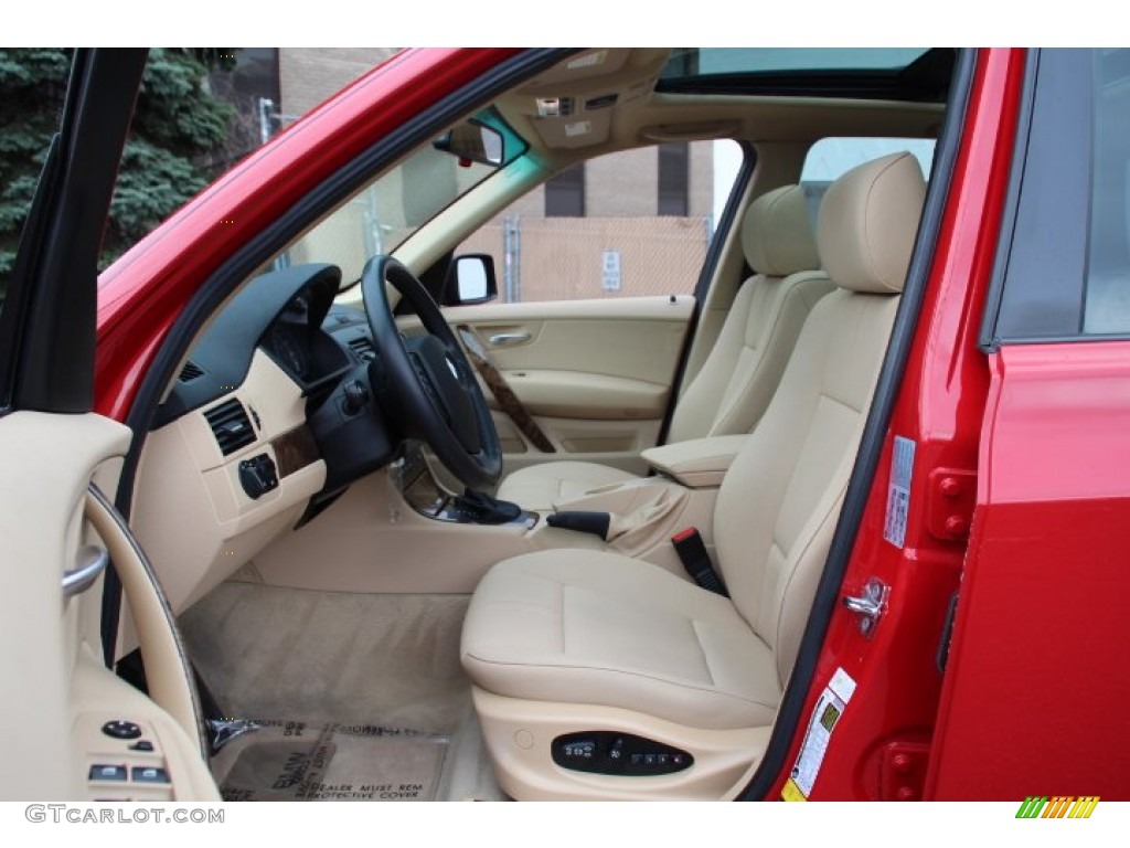 2007 X3 3.0si - Crimson Red / Sand Beige photo #11