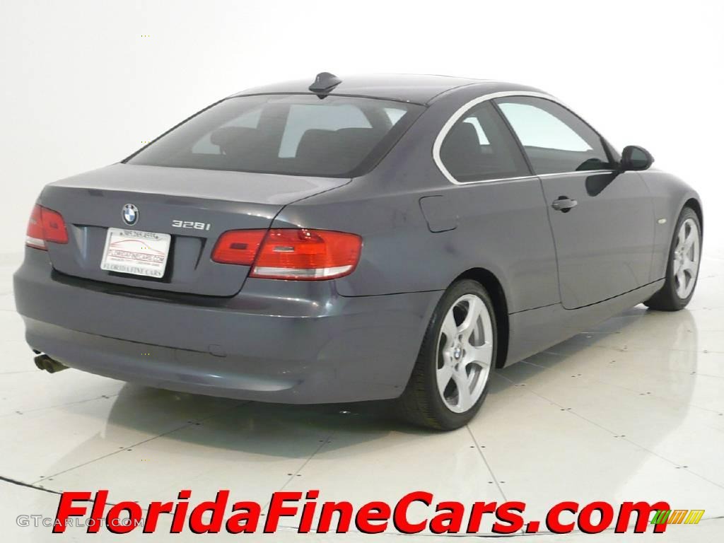 2007 3 Series 328i Coupe - Sparkling Graphite Metallic / Black photo #2