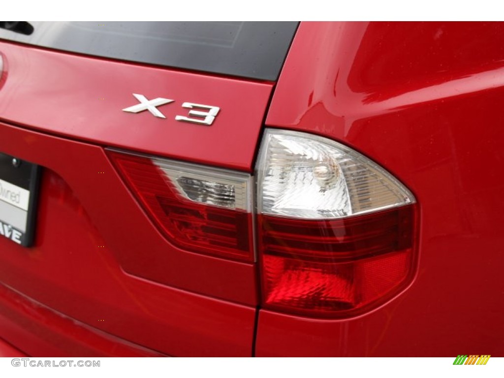 2007 X3 3.0si - Crimson Red / Sand Beige photo #22