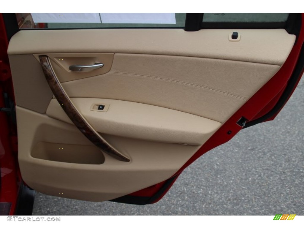 2007 X3 3.0si - Crimson Red / Sand Beige photo #23