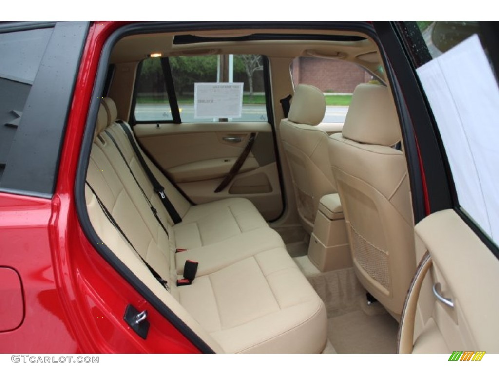2007 X3 3.0si - Crimson Red / Sand Beige photo #24