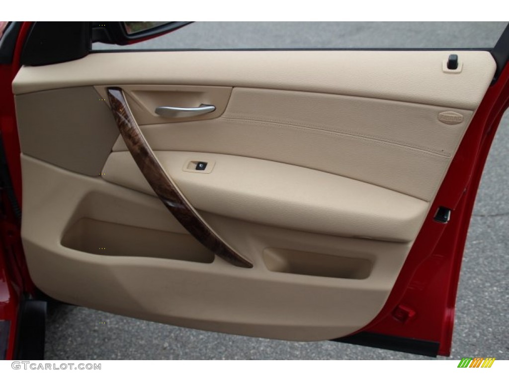 2007 X3 3.0si - Crimson Red / Sand Beige photo #25