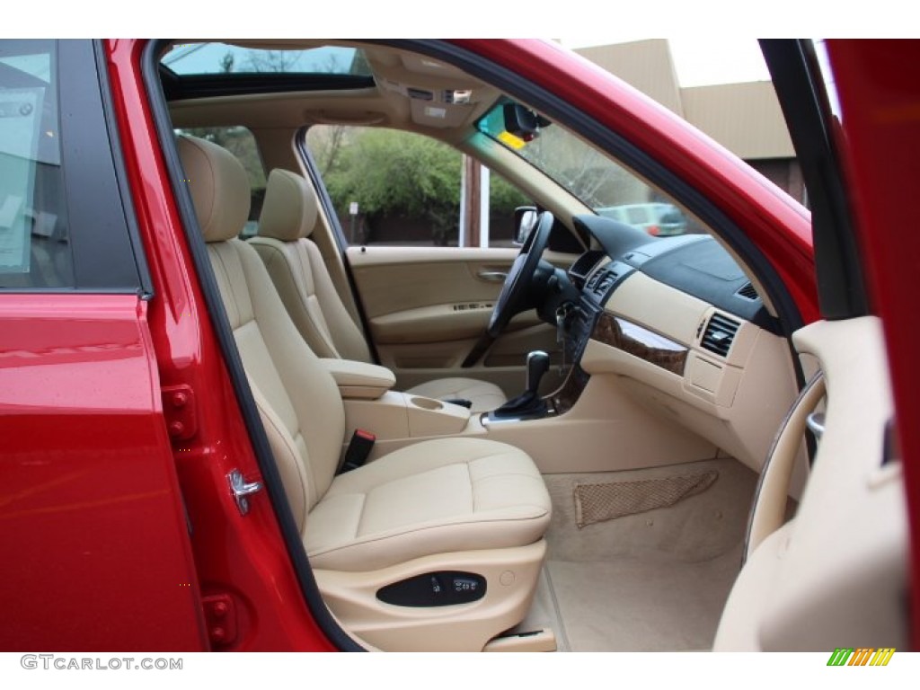 2007 X3 3.0si - Crimson Red / Sand Beige photo #27